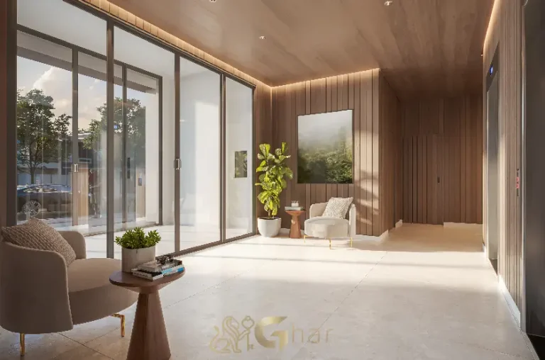 Hall social do condomínio Paseo Santa Cruz no Alto do Ipiranga