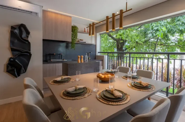 Apartamento decorado de 109 m² com terraço e churrasqueira no Praça Diálogo Patriarca