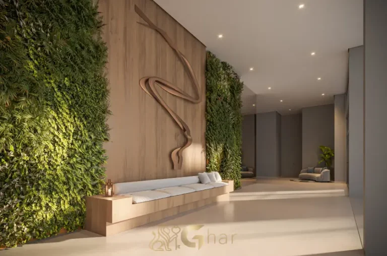 Lobby do Praça Diálogo Patriarca em condomínio de alto padrão no Patriarca