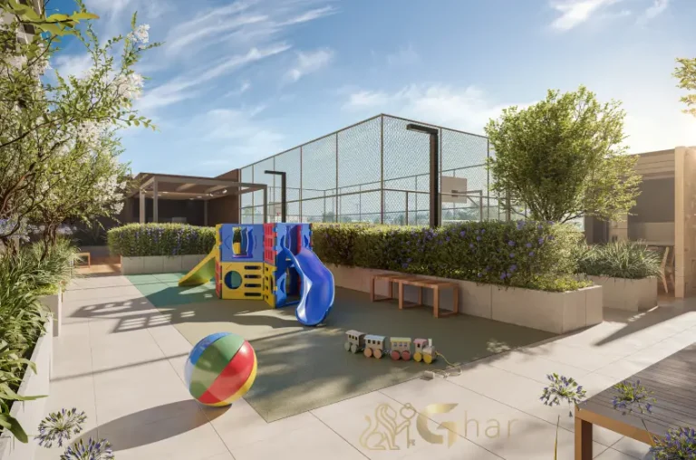 Playground infantil do Praça Diálogo Patriarca em condomínio com lazer completo