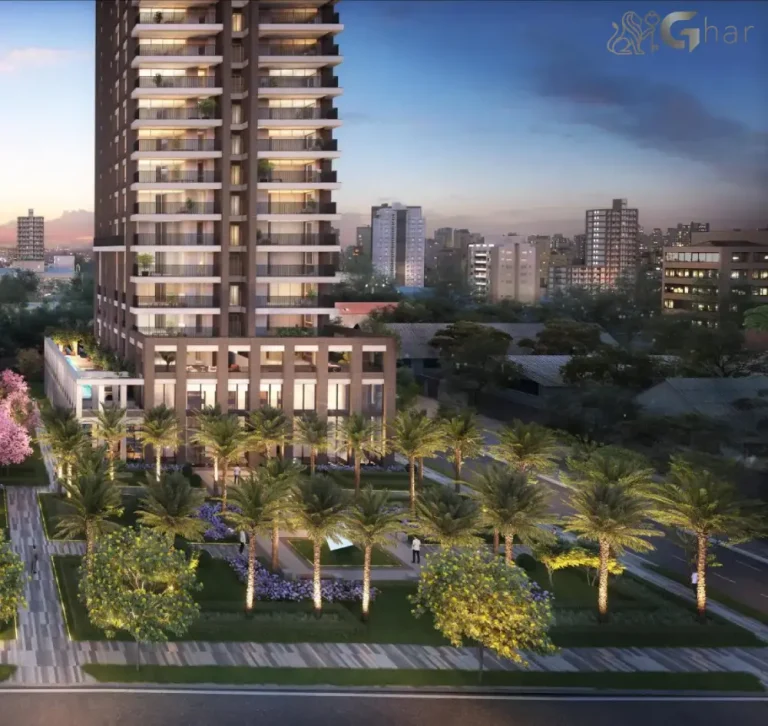 Fachada com varandas do Praça Lindenberg Clodomiro