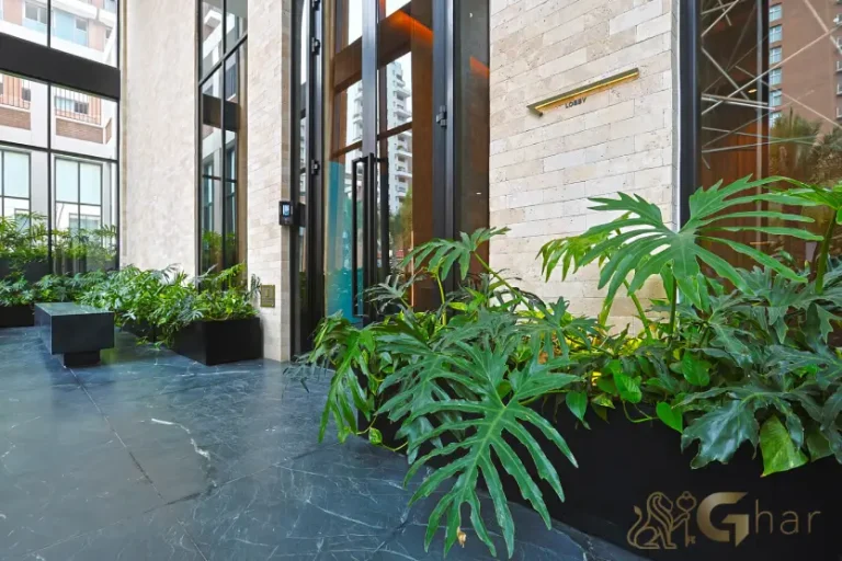 Lobby do Praça Lindenberg Clodomiro no Itaim Bibi