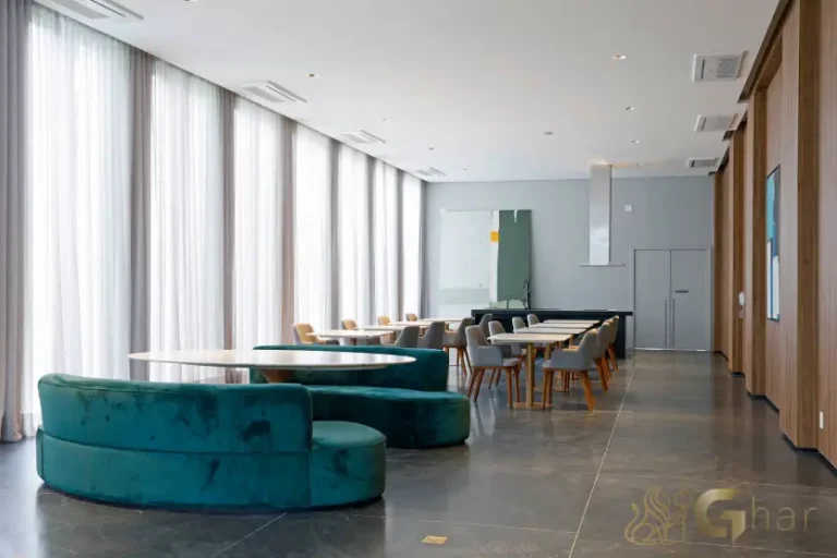 Área interna do salão de festas do Praça Lindenberg Clodomiro