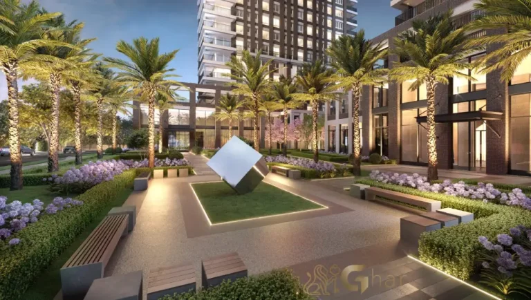 Área verde e jardim do Praça Lindenberg Macurapé no Itaim Bibi