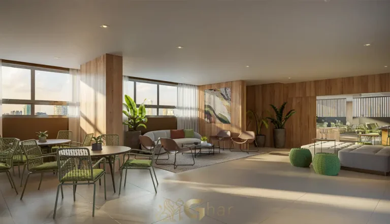 Espaço gourmet do Prisma Condomínio Clube Vila Ema integrado ao lazer