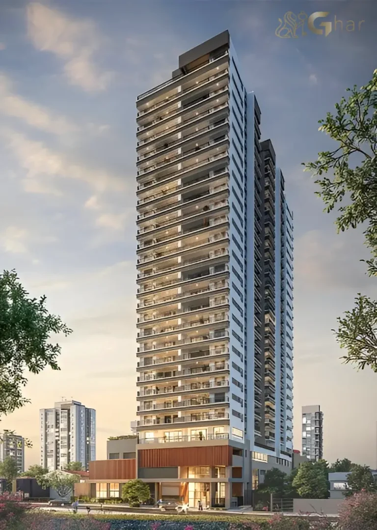 Fachada do Prisma Condomínio Clube Vila Ema com arquitetura contemporânea