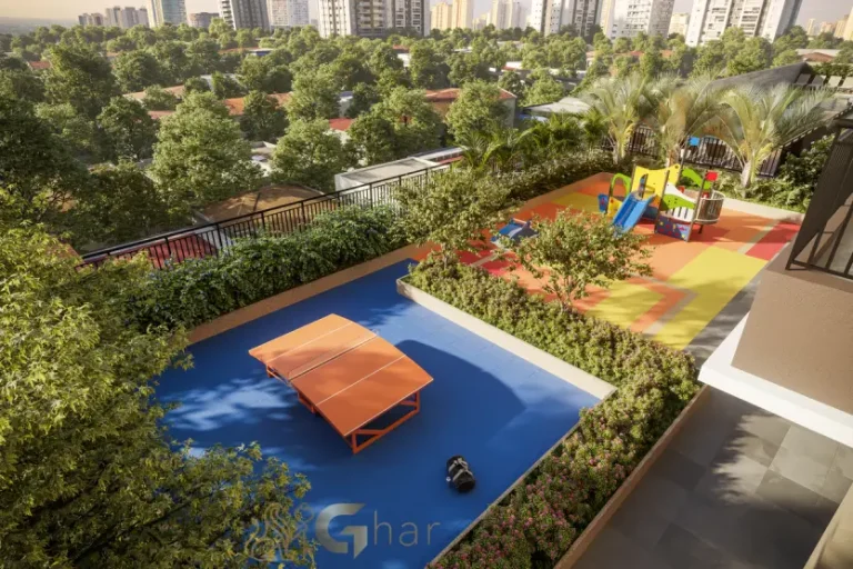 Área de futmesa e playground no Prisma Condomínio Clube Vila Ema