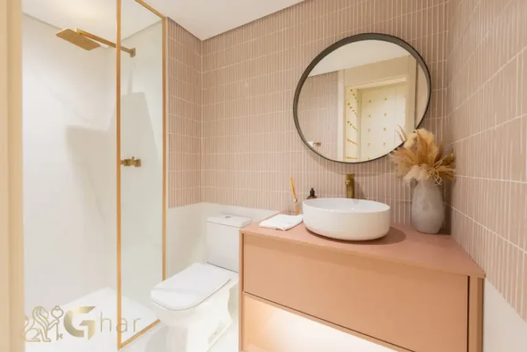 Banheiro da suíte decorada do apartamento 155m² no The Grand Padre Adelino Belém