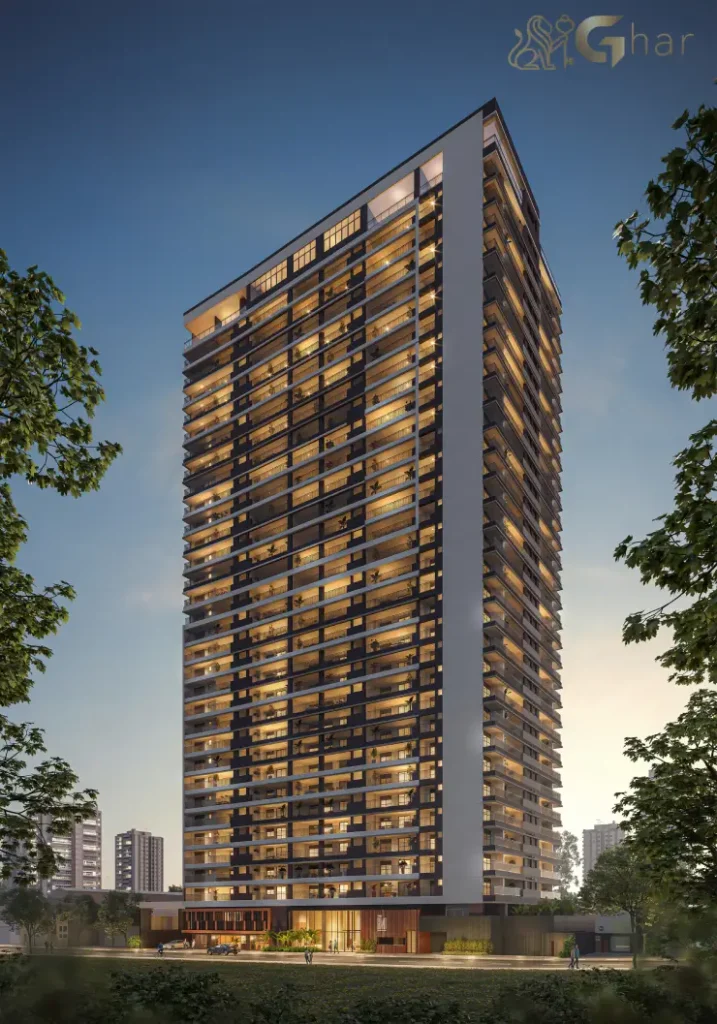 Fachada do condomínio The Grand Padre Adelino no bairro do Belém São Paulo