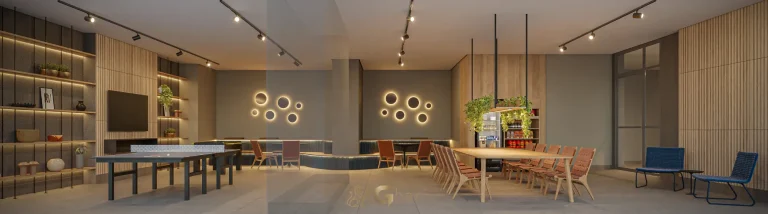 Salão de jogos com terraço no The Grand Padre Adelino Belém