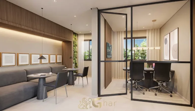 Espaço coworking do Torino Mooca Città com ambiente moderno e funcional