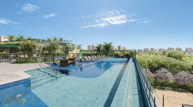 Piscina com raia do Torino Mooca Città ideal para prática de natação