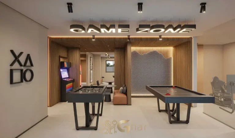 Outro ângulo do salão de jogos do Torino Mooca Città na Mooca