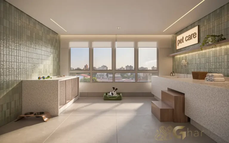Espaço pet care do condomínio Vértice Butantã Residences by Diálogo