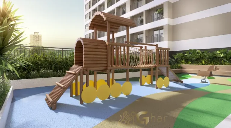 Playground do condomínio Vértice Butantã Residences by Diálogo