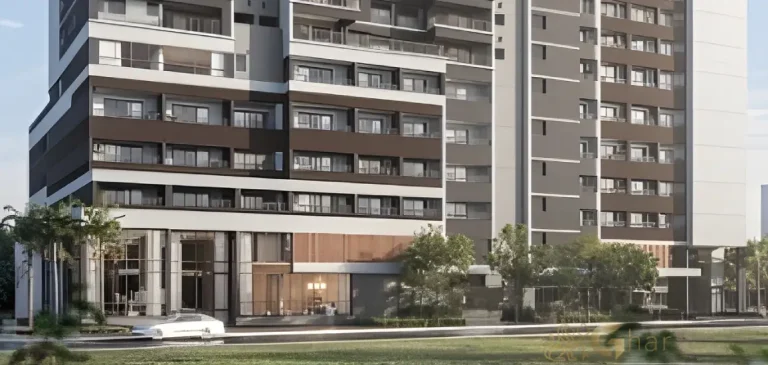 Fachada com portaria do Vista Tatuapé Boulevard no Tatuapé