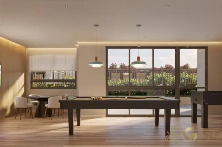 Salão de jogos do condomínio Vista Tatuapé Boulevard no Tatuapé, São Paulo