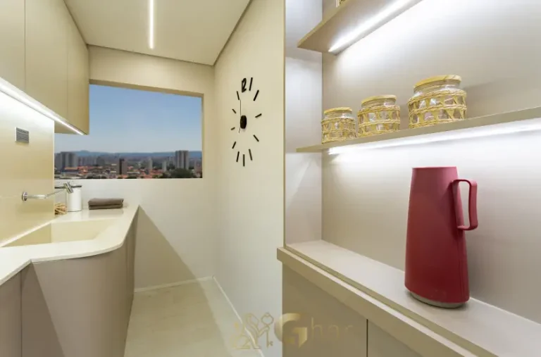 Lavanderia do apartamento decorado de 103 m² no Vitrine Tatuapé Condomínio Clube
