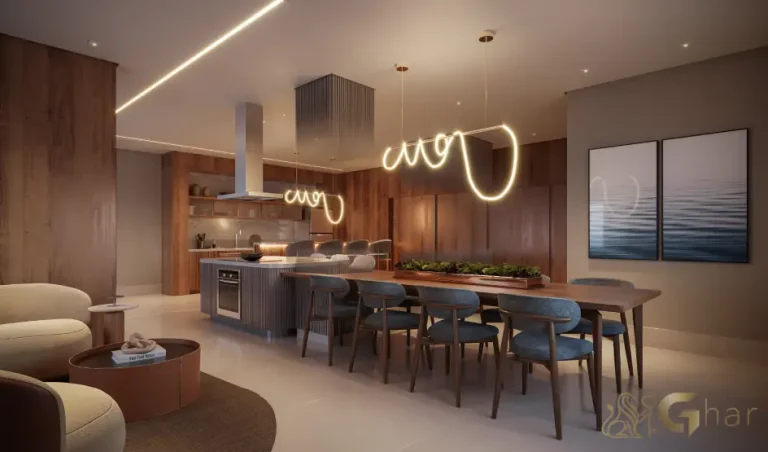 Espaço gourmet do Vitrine Tatuapé Condomínio Clube para eventos e confraternizações