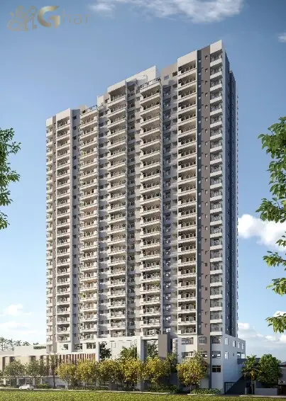 Fachada do Vitrine Tatuapé Condomínio Clube com arquitetura contemporânea