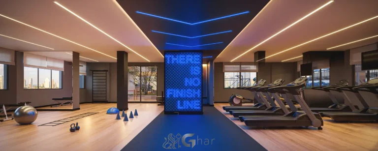 Fitness e academia do Vitrine Tatuapé Condomínio Clube com equipamentos modernos