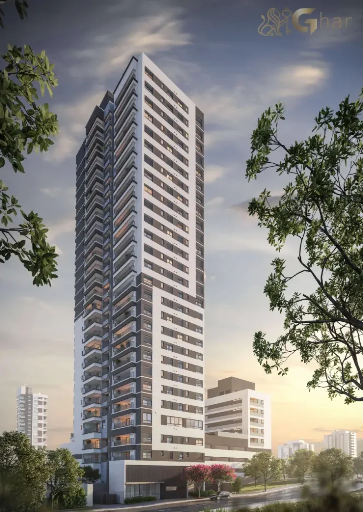 Fachada do condomínio Walk Alto do Ipiranga no bairro Alto do Ipiranga em São Paulo