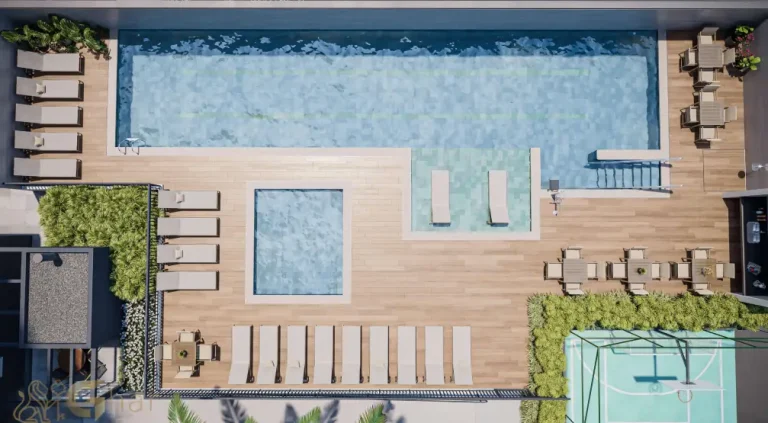 Piscina com deck molhado do Walk Alto do Ipiranga no Alto do Ipiranga São Paulo