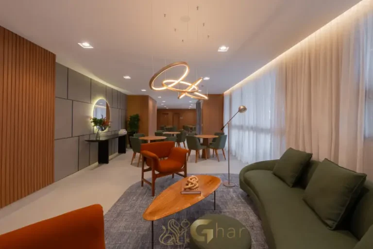 Salão de festas do Walk Alto do Ipiranga, condomínio de apartamentos no Alto do Ipiranga em São Paulo