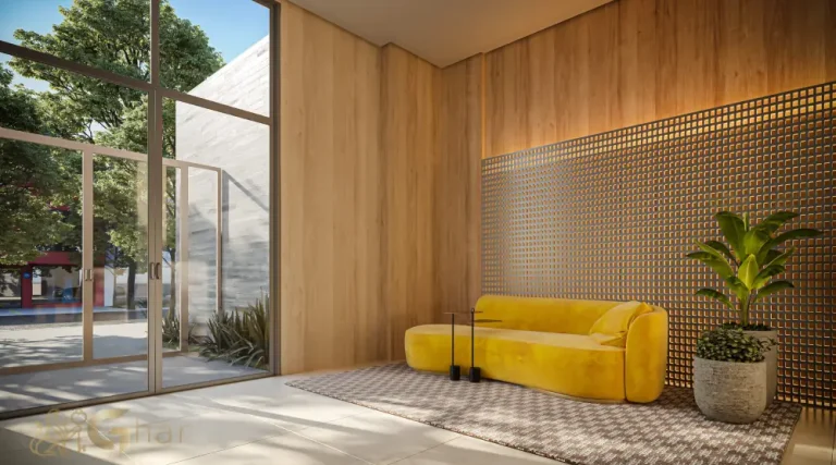 Lobby do Walk Belém Smart by Diálogo com design moderno e acesso ao condomínio no Belém, São Paulo