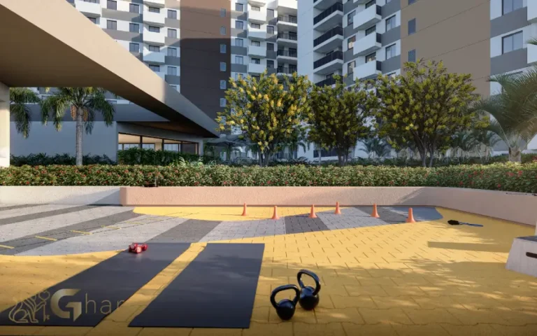 Fitness externo do condomínio 360º Park View no City América São Paulo