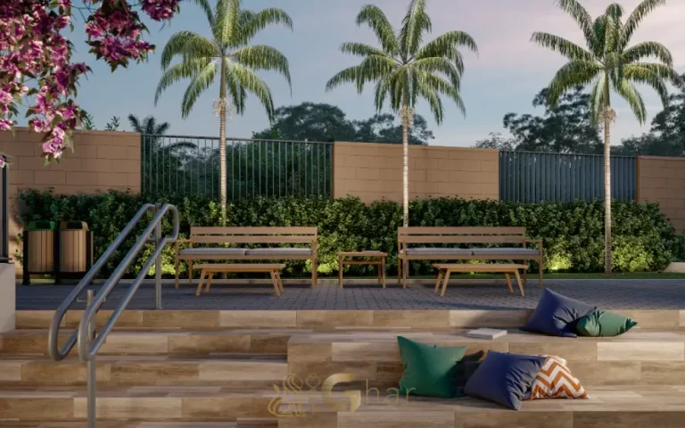 Praça de entrada do condomínio 360º Park View no City América São Paulo