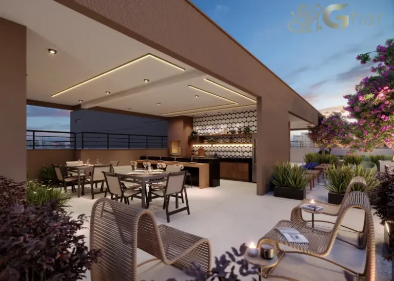 Espaço gourmet do condomínio Alto Chácara Santo Antônio Zona Sul