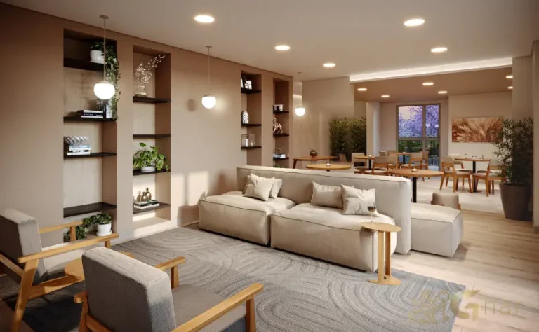 Salão de festas do condomínio Alto Chácara Santo Antônio em São Paulo