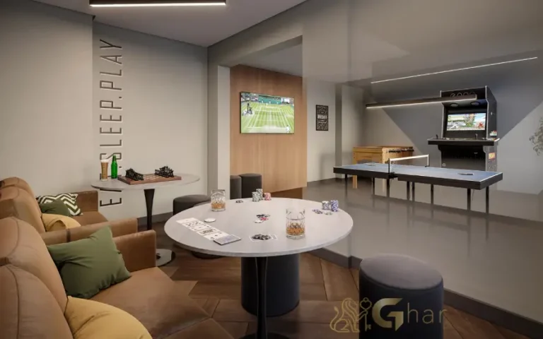 Salão de jogos do condomínio Alto São Domingos em Pirituba, São Paulo