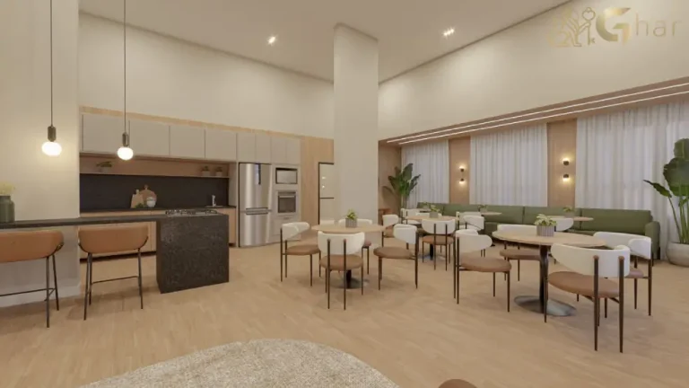 Área de festas em condomínio Antônio Flor Santana na Zona Norte