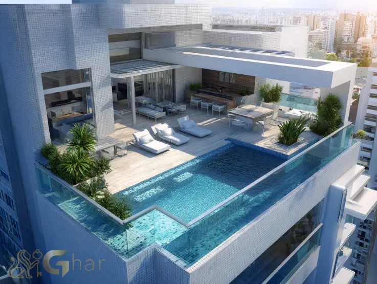 Cobertura penthouse no Itaim Bibi com piscina privativa e área externa de alto padrão