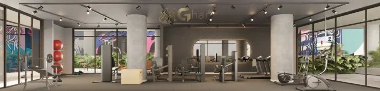 Planta de studio PCD com terraço de 25,06 a 25,55 m² no Ar.que Vila Buarque em São Paulo