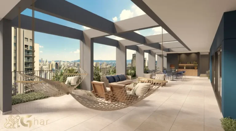 Fachada do condomínio Ar.que na Vila Buarque, apartamentos e studios em São Paulo