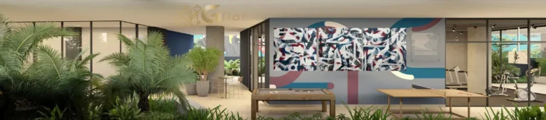 Salão de jogos do condomínio Ar.que na Vila Buarque, apartamentos no centro de São Paulo