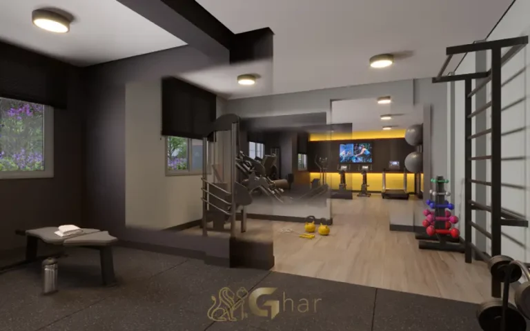 Academia fitness do condomínio Astro Santa Marina na Água Branca SP