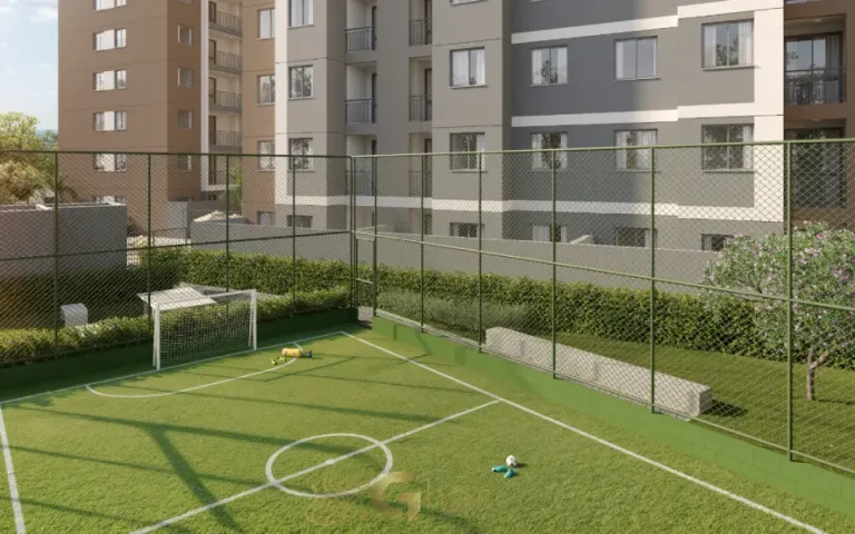 Quadra gramada do condomínio Astro Santa Marina na Água Branca