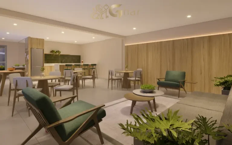 Salão de festas do condomínio Astro Santa Marina na Água Branca SP