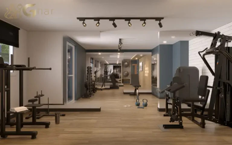 Academia fitness equipada no condomínio Atmosfera Jaguaré