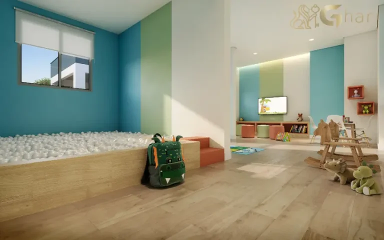 Brinquedoteca do condomínio Barra Funda 930 com espaço infantil seguro