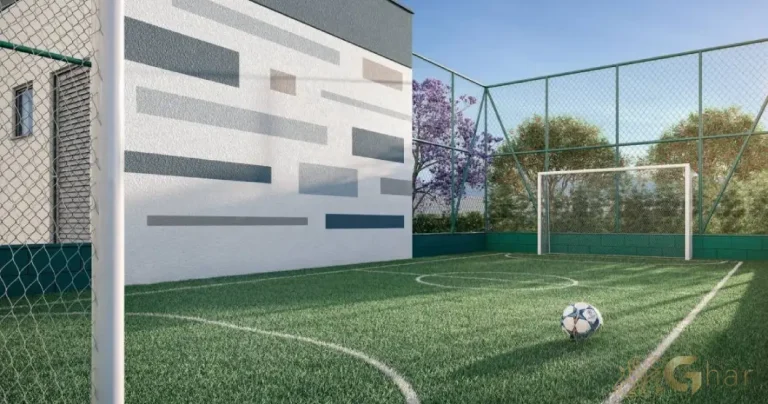 Quadra esportiva do condomínio Barra Funda 930 para atividades físicas