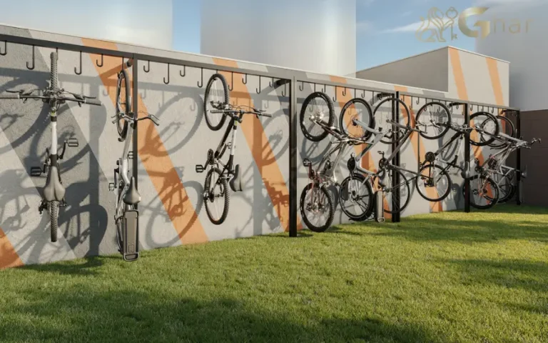 Bicicletário do condomínio Cidade Central no bairro do Pari, São Paulo