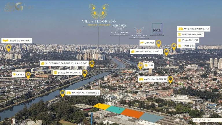 Vista aérea do Cidade Jaguaré Villa Eldorado e do bairro do Jaguaré