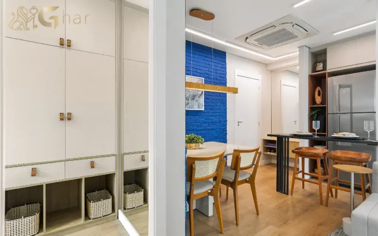 Sala de estar do apartamento decorado do Cidade Jaguaré Villa Lobos