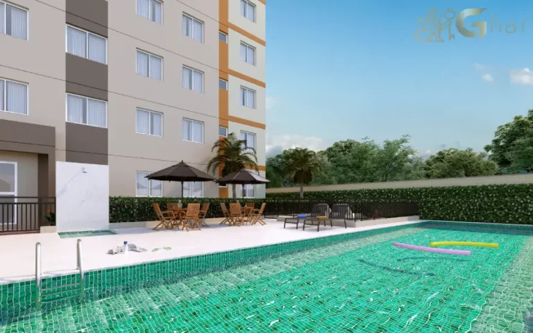 Piscina adulto e infantil do condomínio Cidade Jaguaré Villa Lobos no Jaguaré