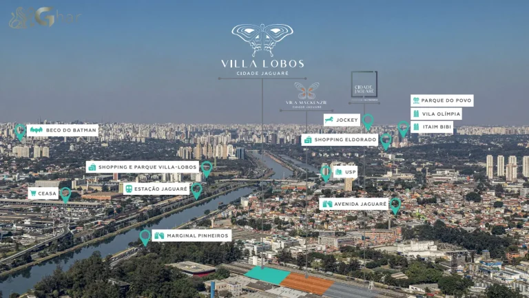 Vista aérea do Cidade Jaguaré Villa Lobos no bairro do Jaguaré, Zona Oeste de São Paulo